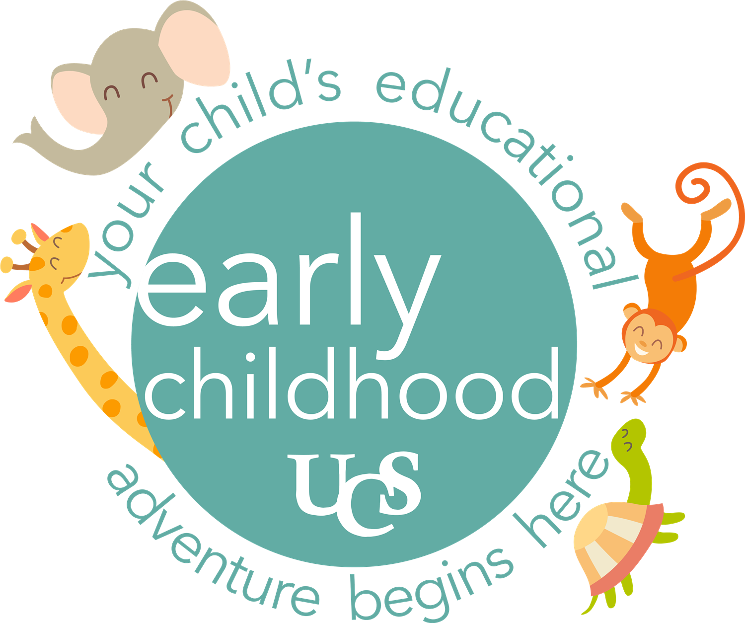 Early Childhood logo with animals Early Childhood logo with animals